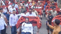 SALURKAN BECAK LISTRIK BANTUAN PRESIDEN, BUPATI” MENDUKUNG PEREKONOMIAN MASYARAKAT”